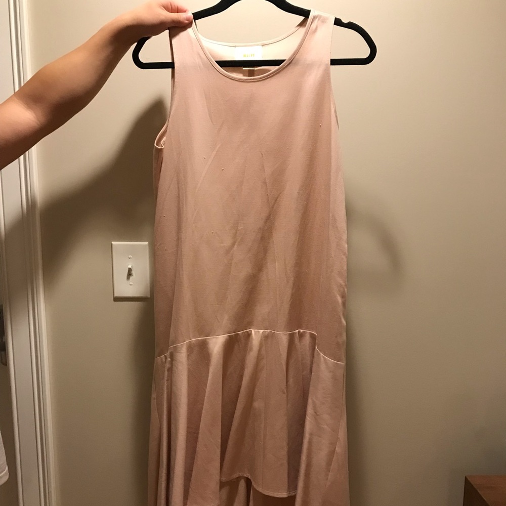 Anthropologie maeve light pink dress S